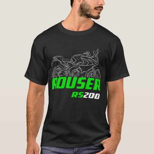 Kawasaki Rouser RS200 2021-2024 T Shirt (Framsida)