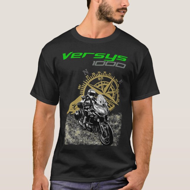 Kawasaki Versys 1000 T-Shirt Essential T-Shirt (Framsida)