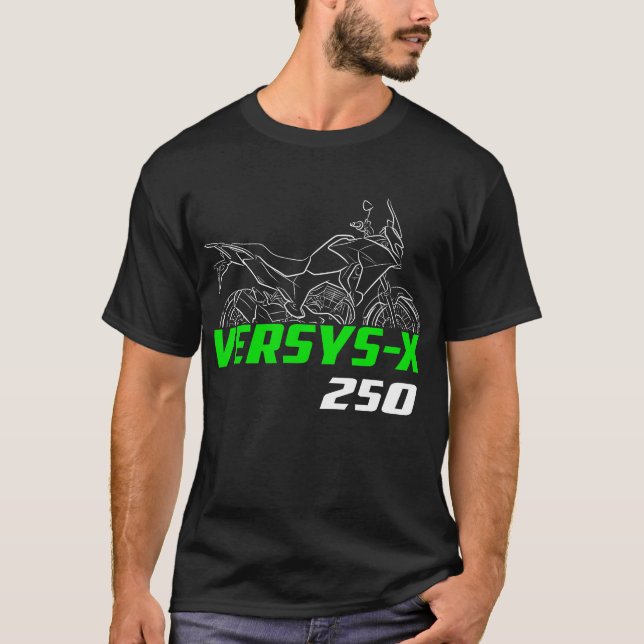 Kawasaki Versys-X 250 2017-2024 T Shirt (Framsida)