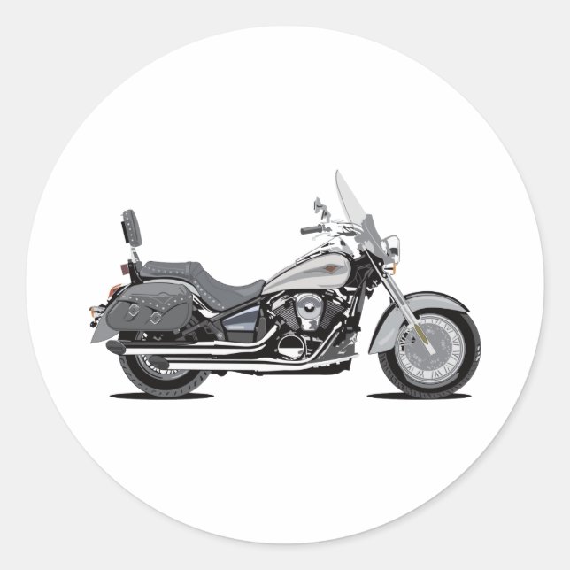 Kawasaki Vulcan Runt Klistermärke (Framsida)