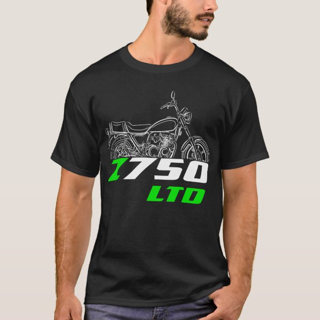 Kawasaki Z750LTD 1980-1984 T Shirt (Framsida)
