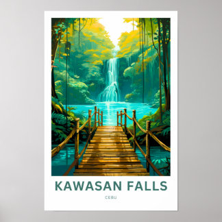 Kawasan Falls Cebu Travel Skriv ut Poster
