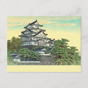 Kawase Hasui Pacific Transport Linjer Himeji Castl Vykort