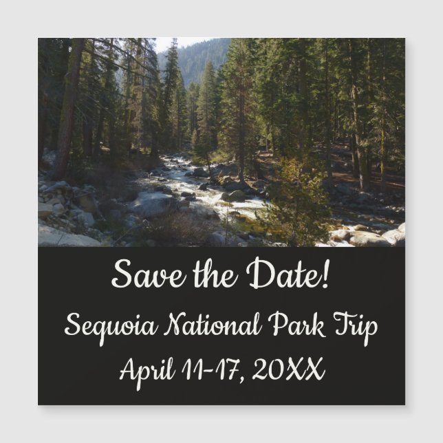 Kaweah River i Sequoias nationalpark (Framsida)