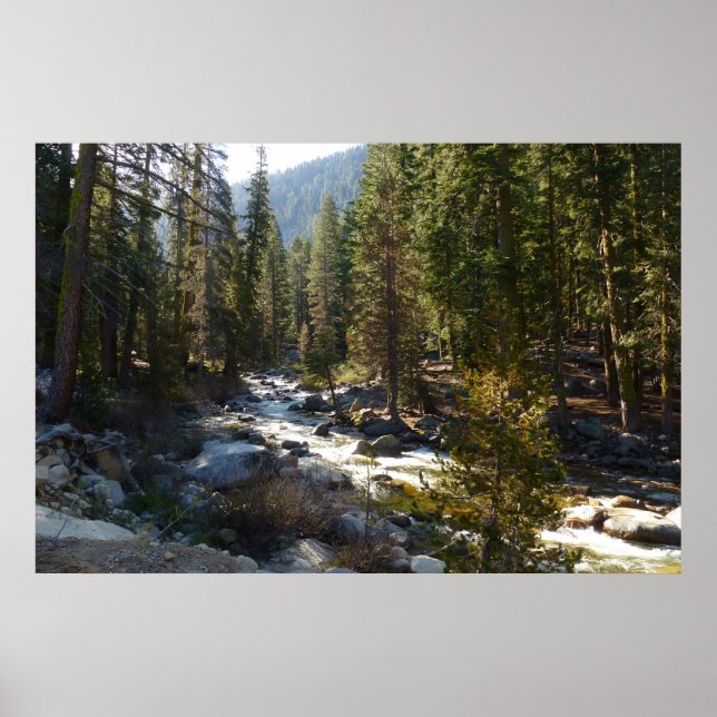 Kaweah River i Sequoias nationalpark Poster (Framsidan)
