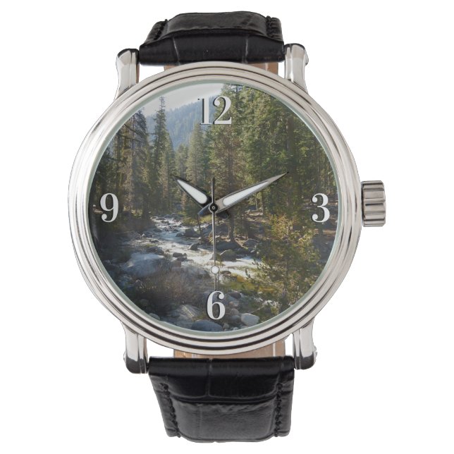 Kaweahfloden i Sequoia National Park Armbandsur (Framsida)