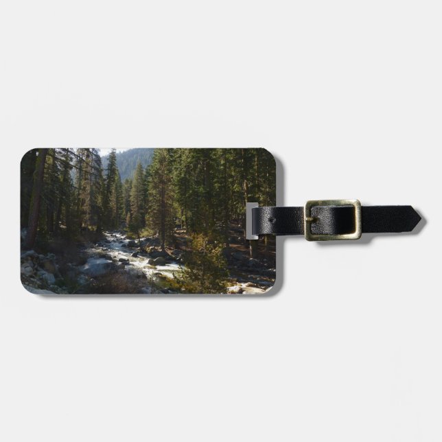 Kaweahfloden i Sequoia National Park Bagagebricka (Horisontell Framsida)