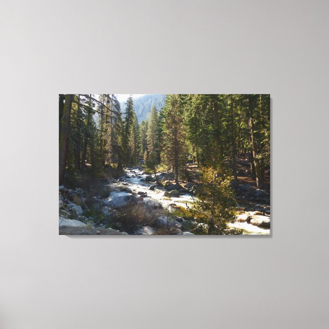 Kaweahfloden i Sequoia National Park Canvastryck (Framsida)