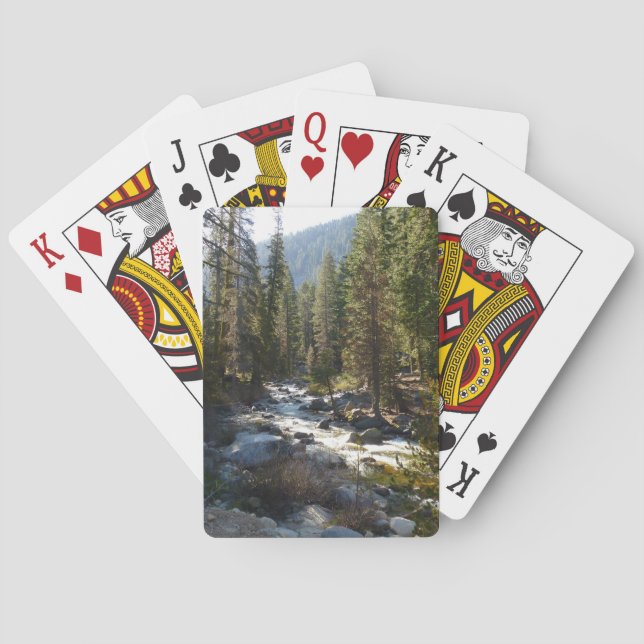 Kaweahfloden i Sequoia National Park Casinokort (Baksidan)