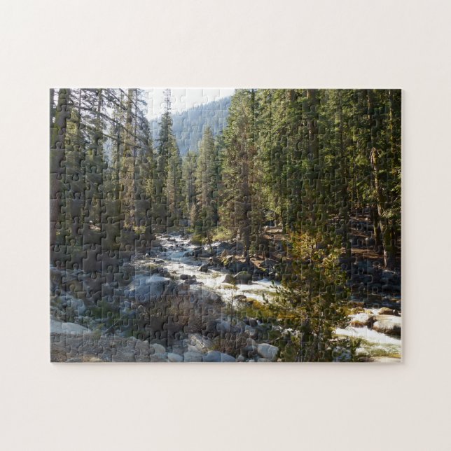 Kaweahfloden i Sequoia National Park Pussel (Horisontell)