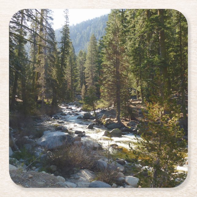 Kaweahfloden i Sequoia National Park Underlägg Papper Kvadrat (Framsidan)