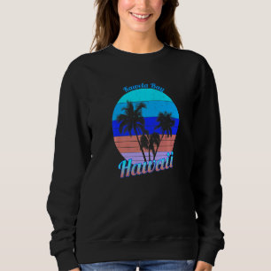 Kawela Bay Hawaii Retro Tropiska Palmträd Semester T Shirt