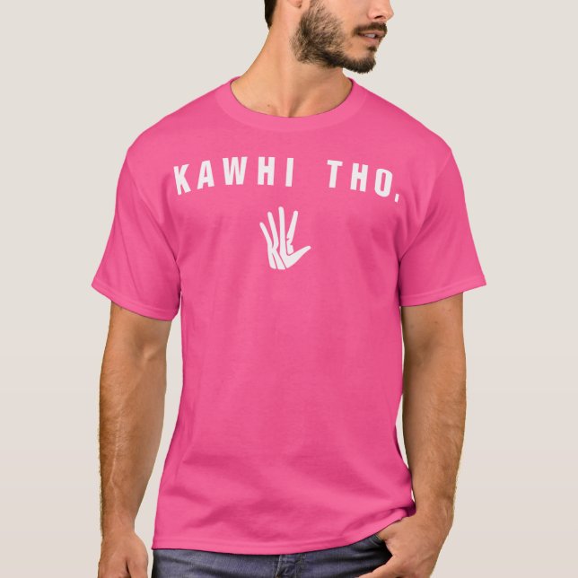 Kawhi Tho (vitt teckensnitt) T Shirt (Framsida)