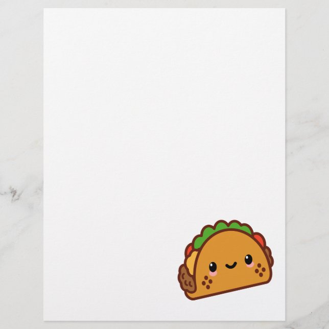 Kawii Taco Ansikte Reklamblad (Framsidan)