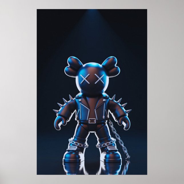 Kaws Assion: Graffiti Stänk Poster (Framsidan)
