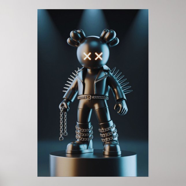 Kaws Assion: Graffiti Stänk Poster (Framsidan)