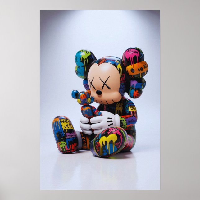 Kaws Companion: Graffiti Splash Poster (Framsidan)
