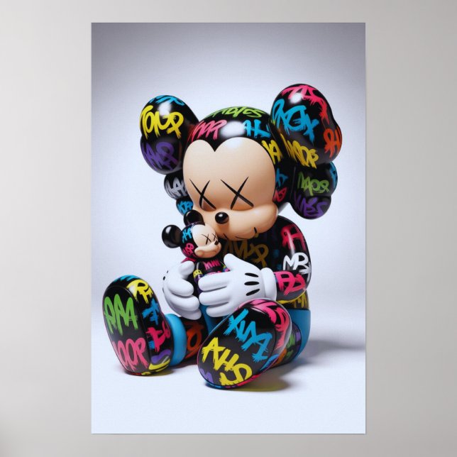 Kaws Companion: Graffiti Splash Poster (Framsidan)