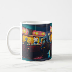 kaws middag kaffemugg