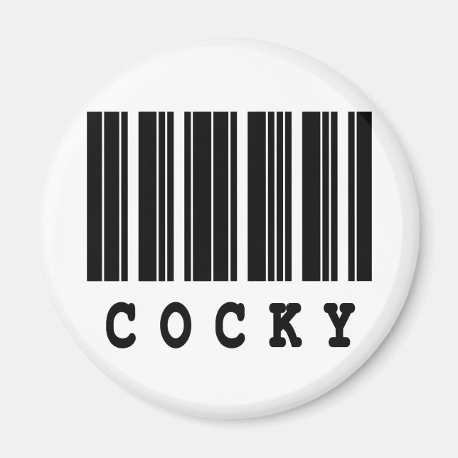 kaxig design på streckkoden magnet (Framsidan)