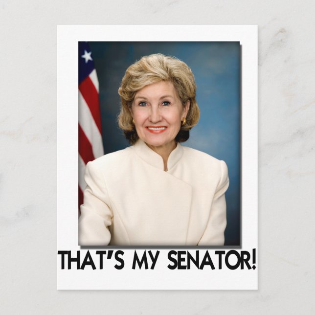 Kay Bailey Hutchison, det är min senator! Vykort (Framsida)