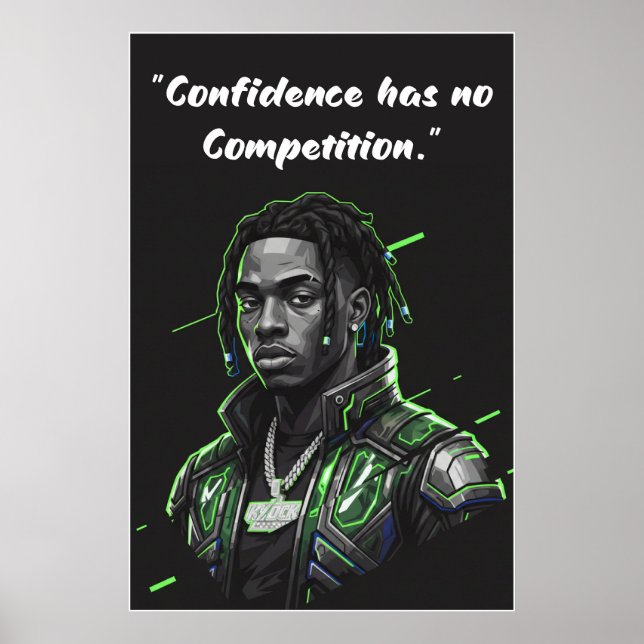 Kay Flock Poster – Confidence Has No Competition (Framsidan)