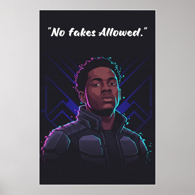 Kay Flock Poster – No Fakes Allowed (Framsidan)