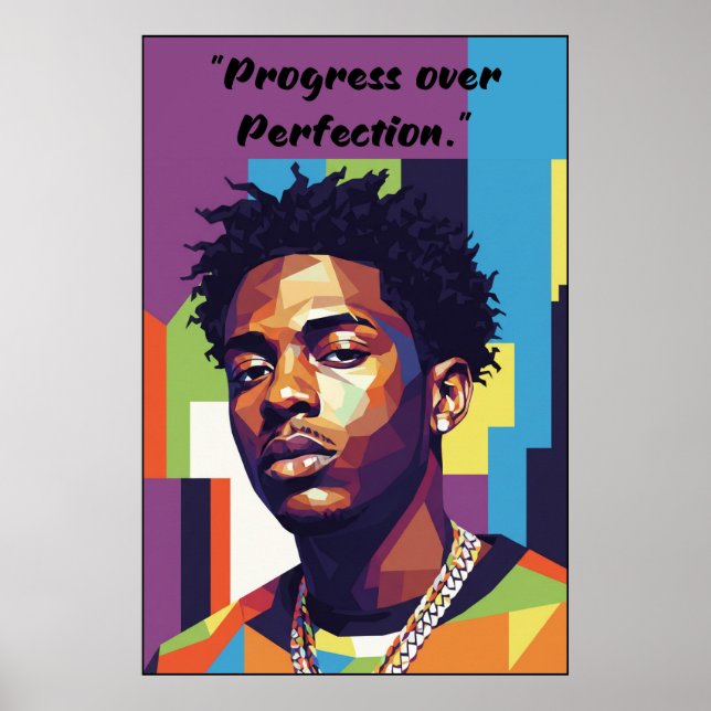 Kay Flock Poster – Progress Over Perfection (Framsidan)