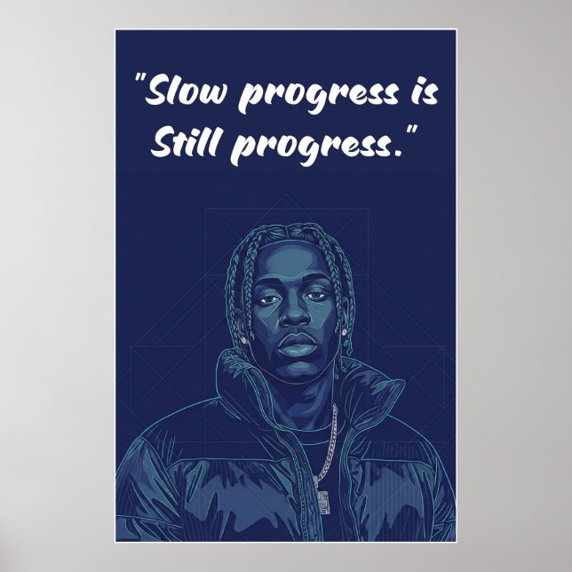 Kay Flock Poster – Slow Progress Is Still Progress (Framsidan)