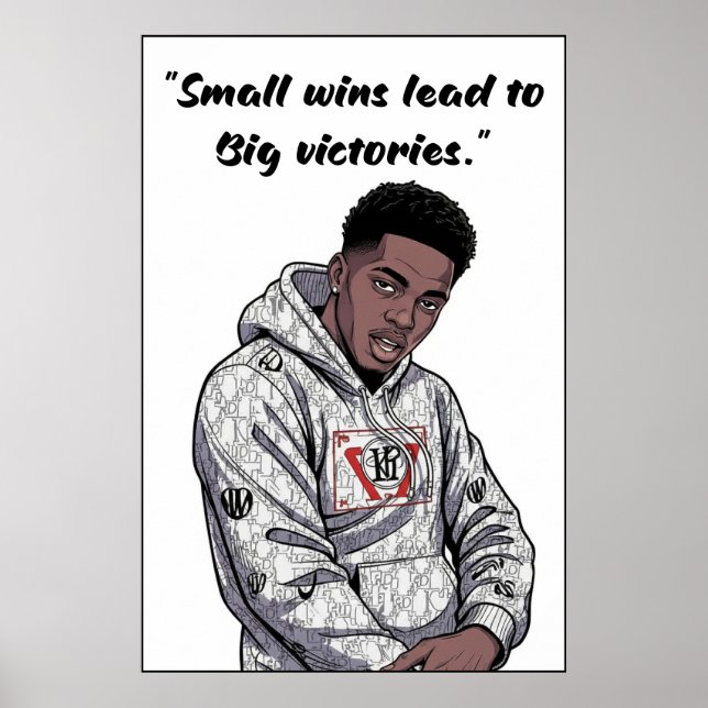 Kay Flock Poster – Small Wins Lead to Big Victorie (Framsidan)