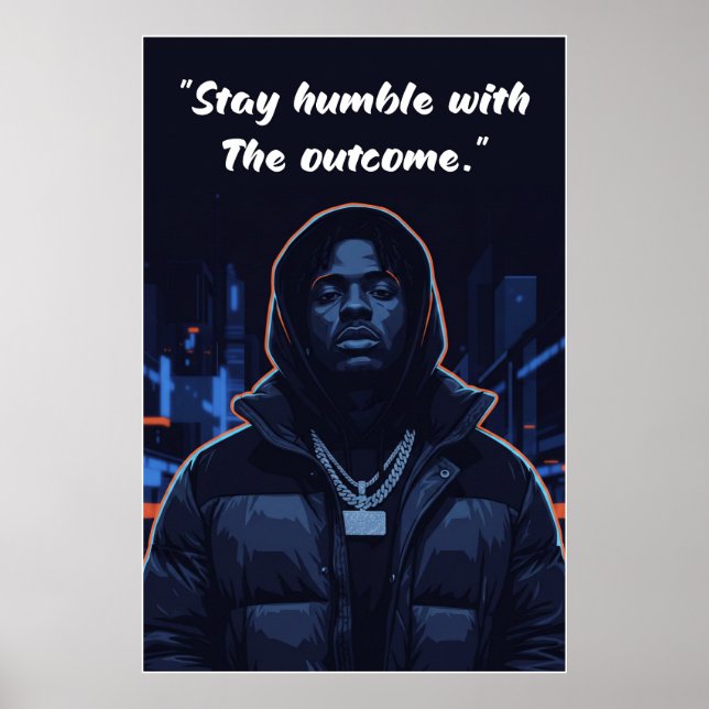 Kay Flock Poster – Stay Humble With the Outcome (Framsidan)