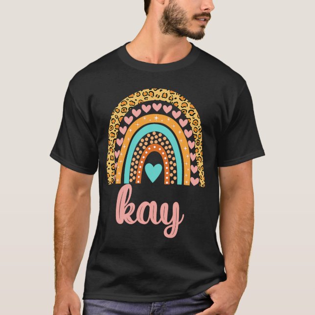 Kay Kay Namn Birthday T Shirt (Framsida)