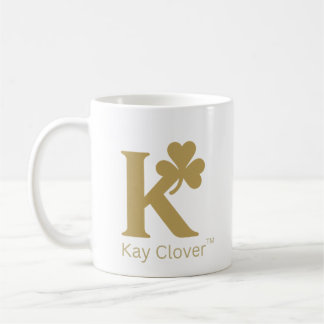 Kay Klöver™ Namnteckning Mugg - Guld Monogram