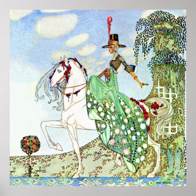 Kay Nelsens vackra princess Minotte Poster (Framsidan)