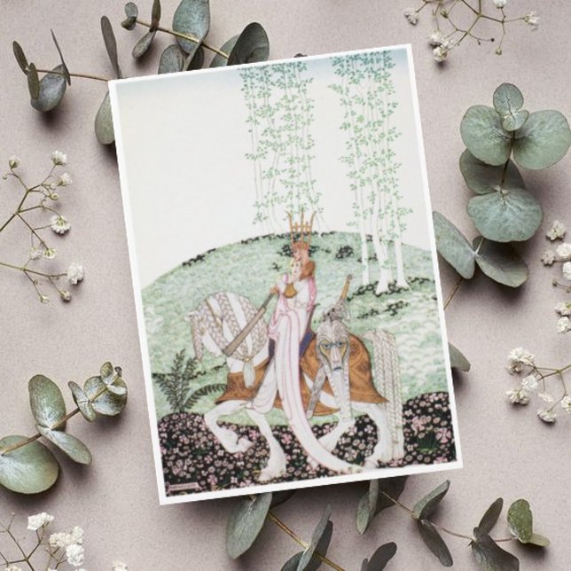 Kay Nielsen Då han lockade ner henne Kort (Skapare uppladdad)