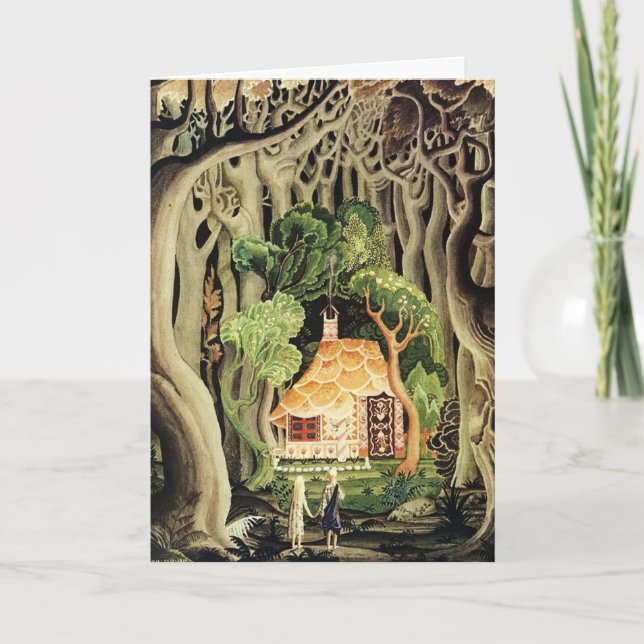 Kay Nielsen Hansel och Gretel Kort (Framsida)
