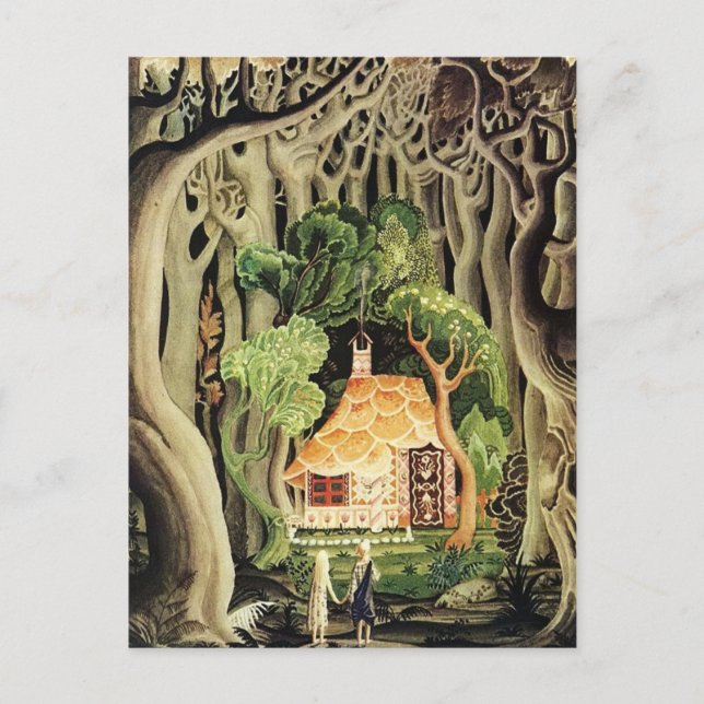 Kay Nielsen Hansel och Gretel Vykort (Framsida)