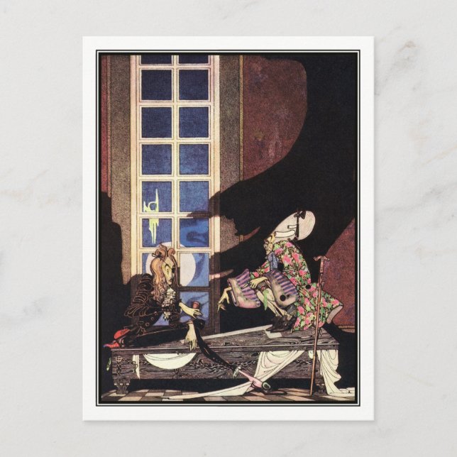 Kay Nielsen - In Powder and Crinoline Vykort (Framsida)