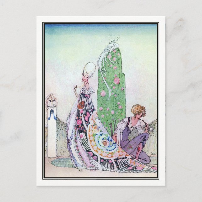 Kay Nielsen - In Powder and Crinoline Vykort (Framsida)