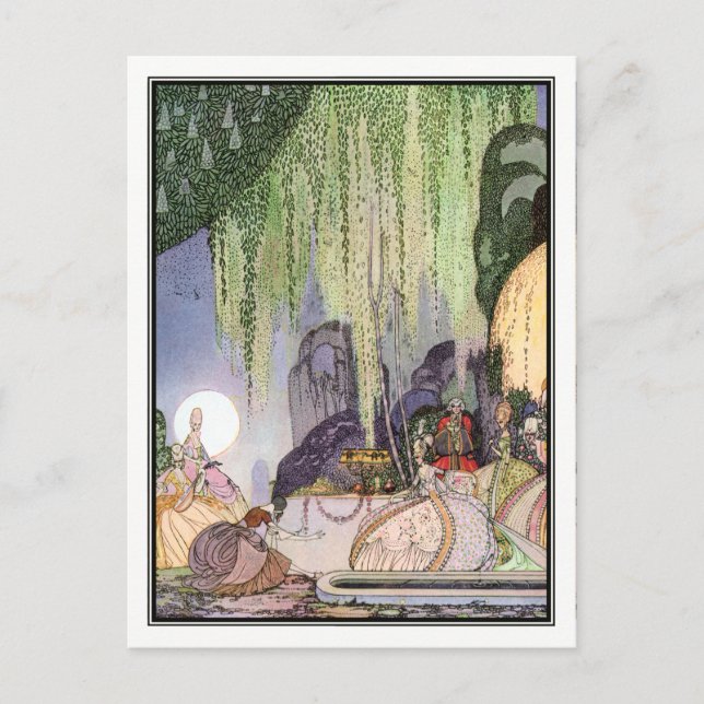 Kay Nielsen - In Powder and Crinoline Vykort (Framsida)