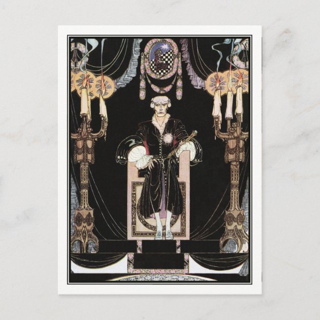 Kay Nielsen - In Powder and Crinoline Vykort (Framsida)