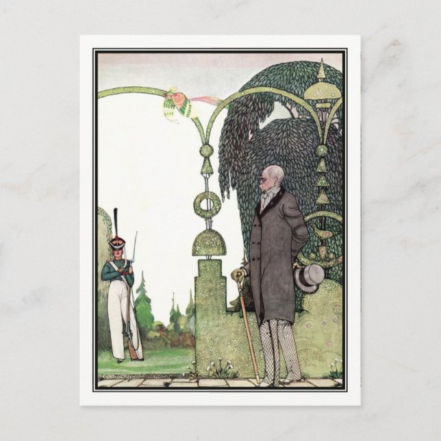 Kay Nielsen - In Powder and Crinoline Vykort (Framsida)