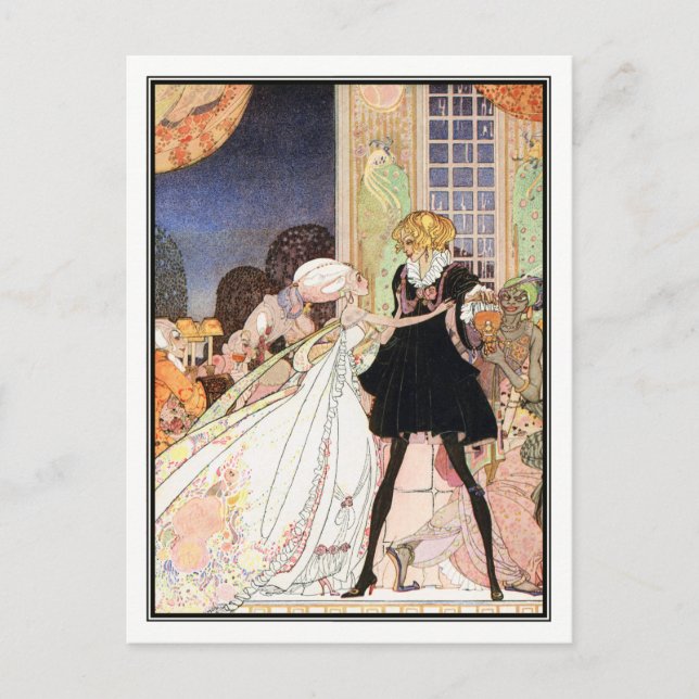 Kay Nielsen - In Powder and Crinoline Vykort (Framsida)