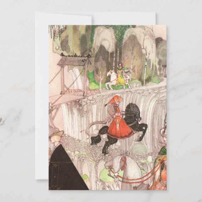 Kay Nielsen Öster i Sol och Väster i Måne Inbjudningar (Framsida)