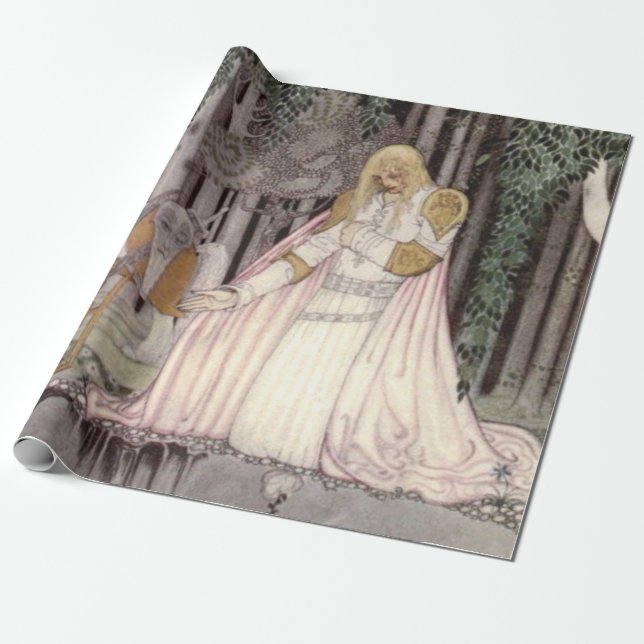 Kay Nielsen - The Lassie and her Godmor 1914 Presentpapper (Utrullad)