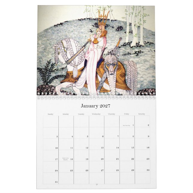 Kay Nielsen väggkalender 2011 Kalender (Jan 2027)