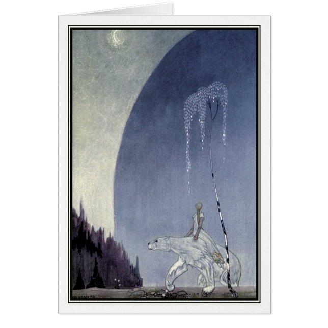Kay Nielsen - vitbjörnen Hälsningskort (Framsidan)