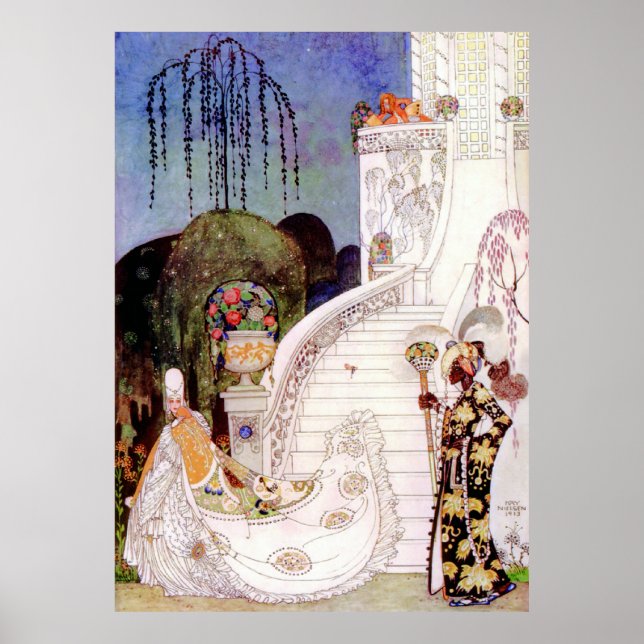 Kay Nielsen's Cinderella Leaving the Ball Poster (Framsidan)