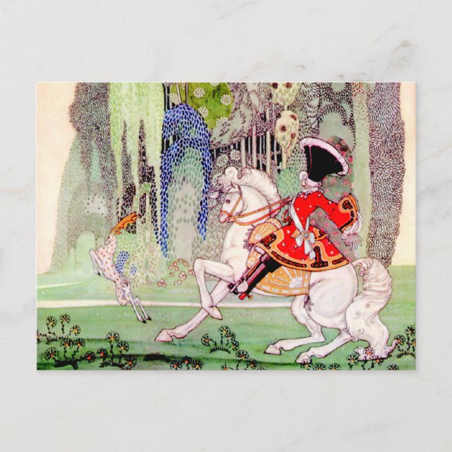 Kay Nielsens Fairy Tale Prince Charming Vykort (Framsida)