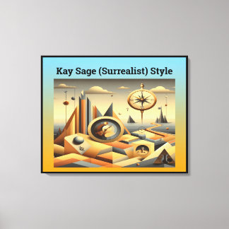 Kay Sage (Surrealist) Stil Canvastryck